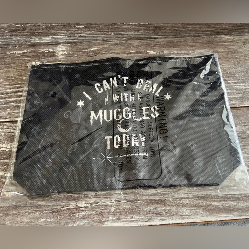 Harry Potter I Can’t Deal With Muggles
Today Black Cosmetic‎ Case Bag Travel New
